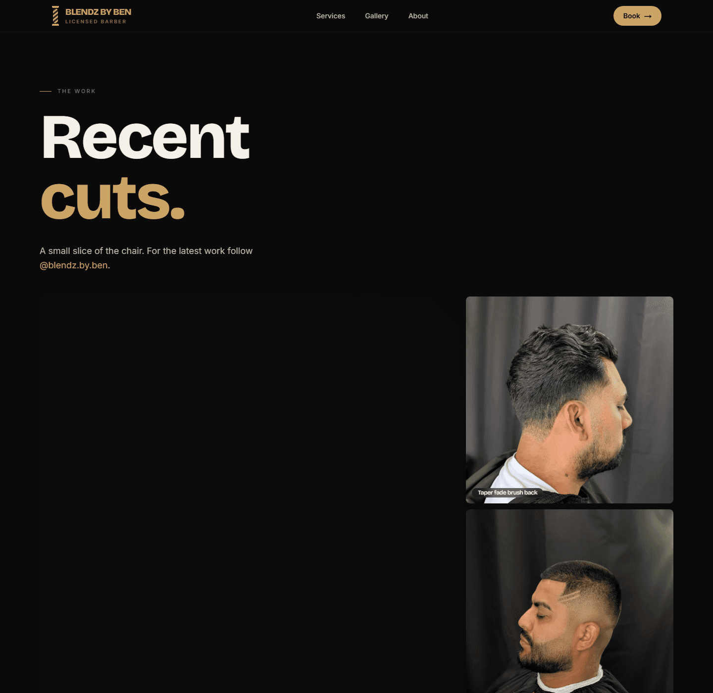 Recent cuts gallery page